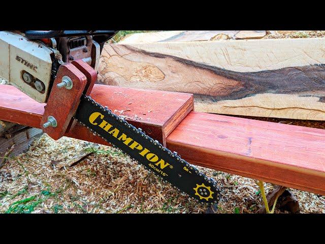 Mini Chainsaw Mill | Building a DIY Mill Guide Jig | Free Plans