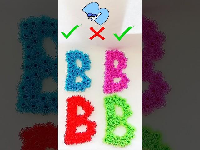 Find half the letter and what color? #alphabetlore #abcdefghijklmnopqrstuvwxyz #colormixing #abcd