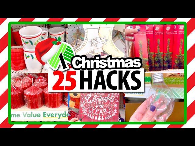 *25* $1 Dollar Tree HACKS 2024!THE BEST EVER ideas for CHRISTMAS 2024!