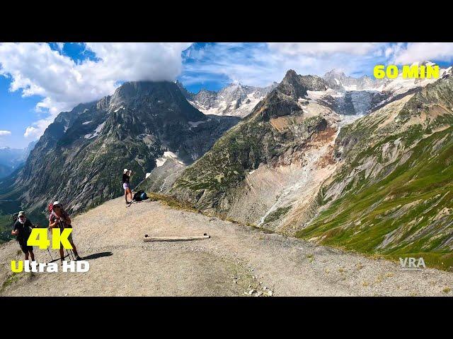 Virtual Run 4k Mont Blanc Part 2 - Virtual Scenery for Treadmill