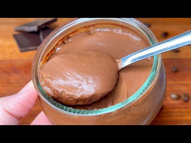 Coffee + Chocolate = 2 Ingredient Dream Dessert! SUGAR-FREE Chocolate Coffee Mousse 