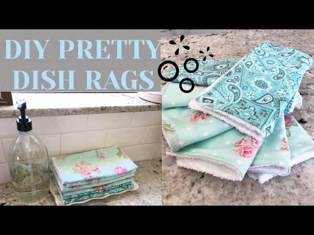 DIY DISH RAGS | EASY SEWING CRAFT | HOW I MAKE MY CLEANING RAGS