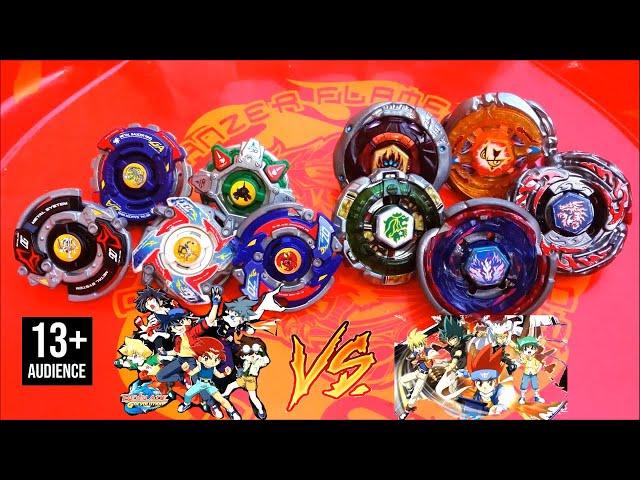 BLADEBREAKERS vs 4 SEASONS BLADERS - EPIC TEAM BEYBLADE BATTLE : HMS vs 4D