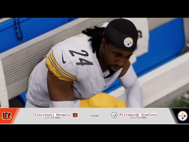 NFL LIVE Cincinnati Bengals vs Pittsburgh Steelers| Week 18 NFL Full - December 2024 Madden 25 PS5