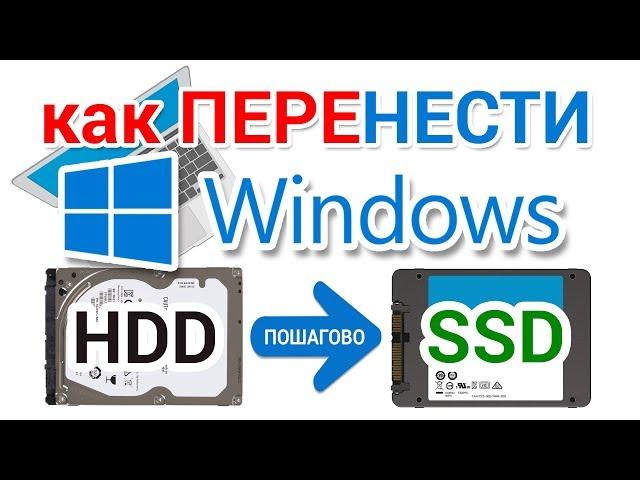 How to transfer Windows to SSD on a laptop