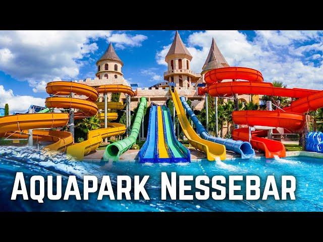 Waterslides at Aquapark Nessebar 2022 | Giant Water Park Resort! GoPro POV
