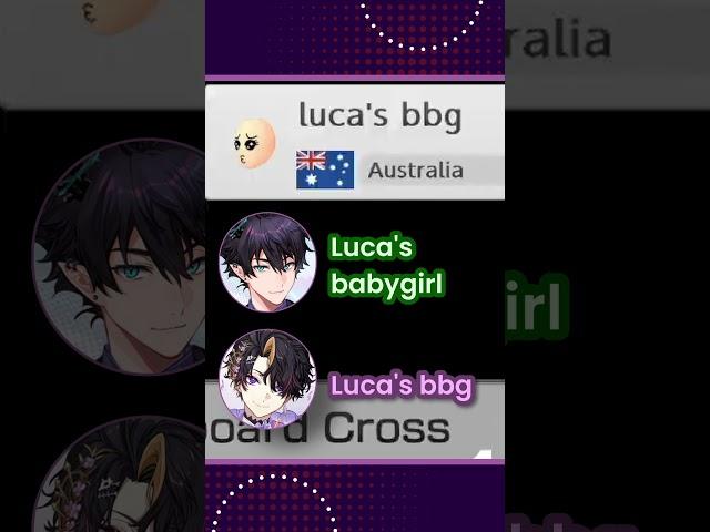 Luca's bbg (๑•́ ₃ •̀๑) #lucakaneshiro #renzotto #shuyamino #nijisanji #nijisanji_en #vtuber