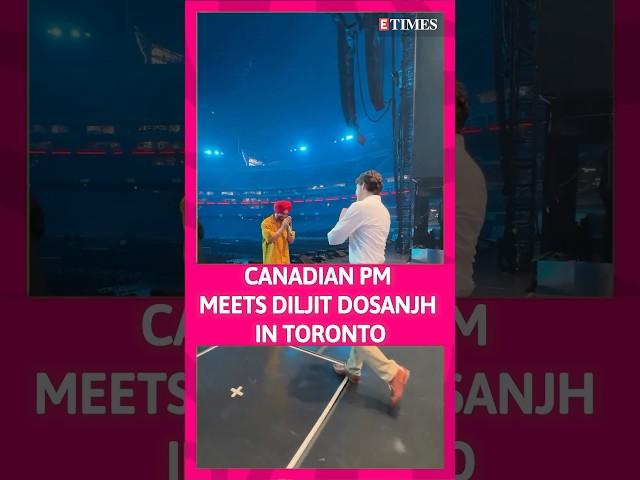 #Diljit & #justintrudeau Greet Each Other With 'Namaste' At The Rogers Stadium In Toronto | #shorts