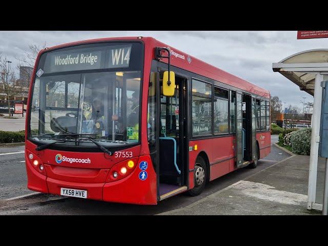 Stagecoach London 37553 YX58HVE Bus Route W14 | ADL Enviro 200 Allison Euro 4