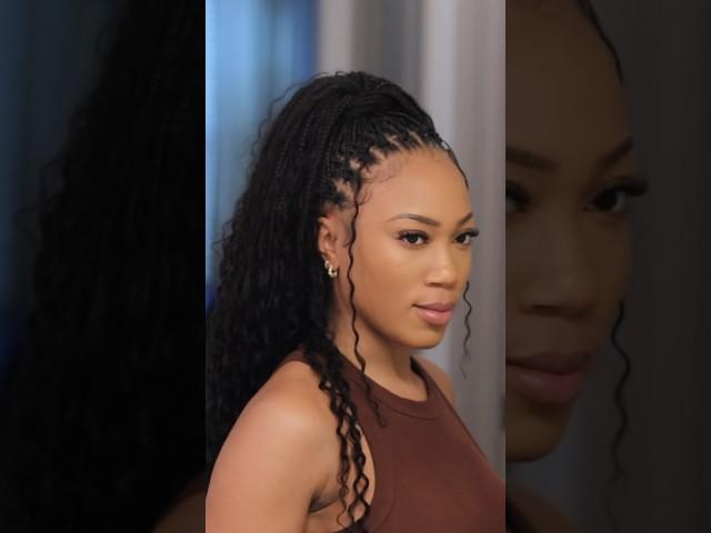 Versatile Illusion Boho Knotless Crochet Braids #hairstyle