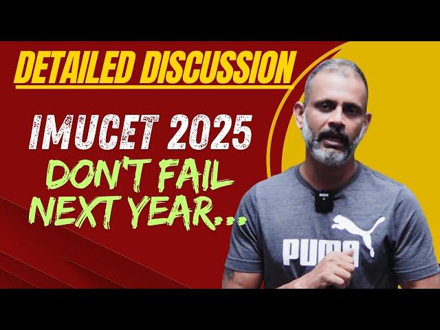 IMUCET 2024 || Why did students failed this year? || Student's Analysis