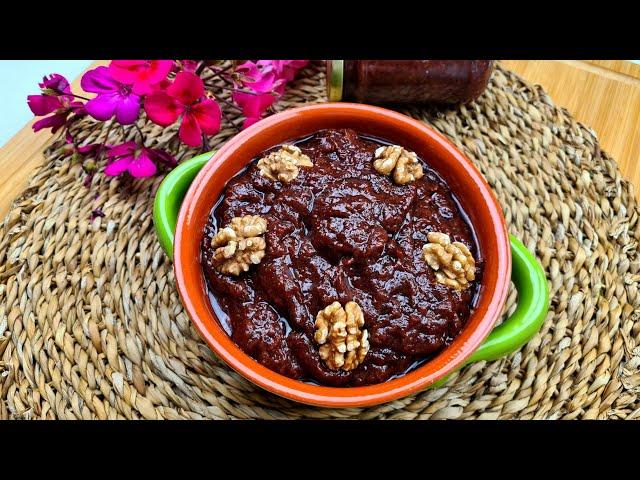 مربای بدون شکر یا خَمَس انگور بسیار سلامت و خوشمزه که میتونه یک صبحانه کامل باشه Jam without sugar