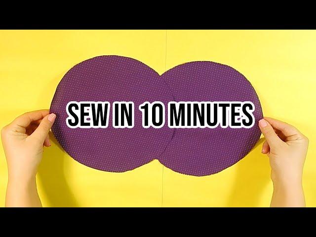  What beauty 2 Scrap Fabric Circles can make| So Easy To Make  Mini Coin Purse | sew in 10 minutes