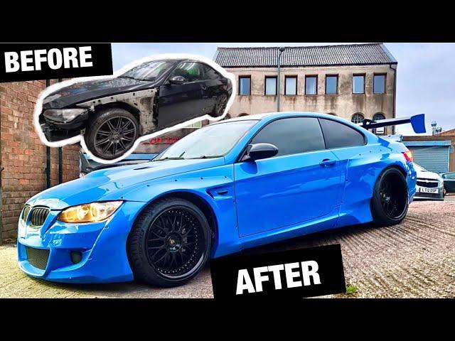 BUILDING a SALVAGE BMW E92 335i in 13 minutes