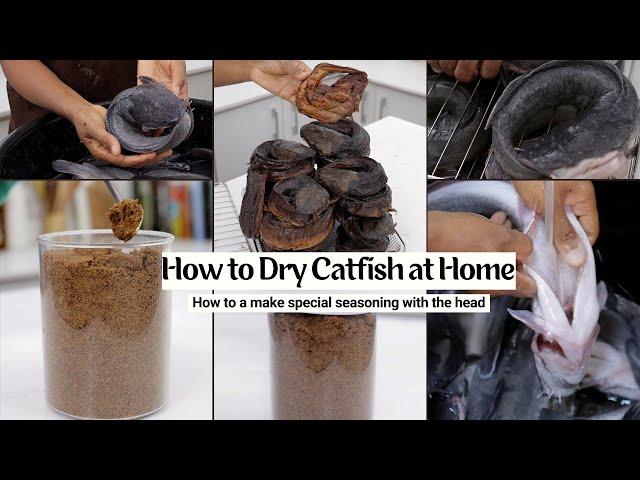 How to Dry Your Catfish at home| Make a special seasoning with the head.