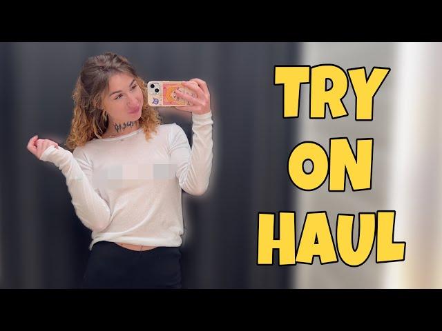 [4K] NEW See-Through Try On Haul | Transparent Clothes With Polly