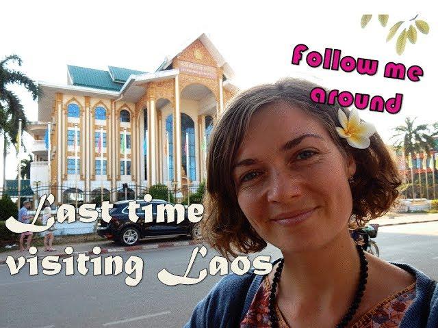 Crossing the border Thailand to Laos and exploring Vientiane | Travel Vlog