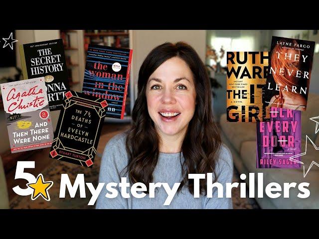 Mystery Thriller Books I've Given 5 Stars since being on BookTube!