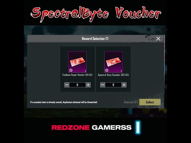 Spectral bite voucher in bgmi | royal pass voucher selection crate #bgmi