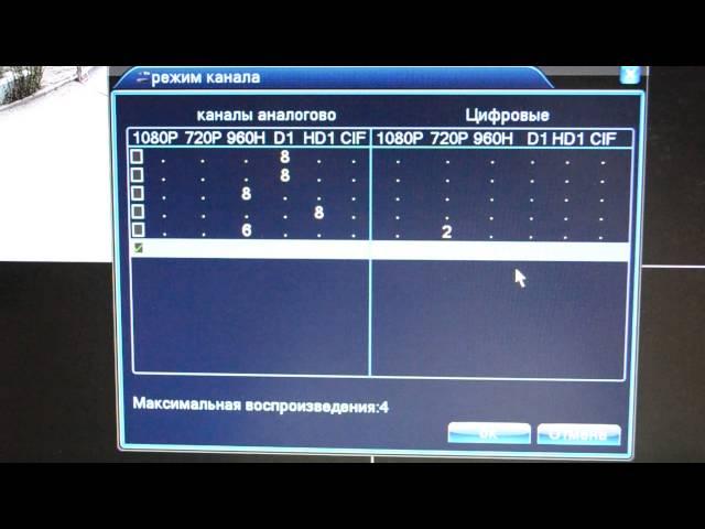 обзор DVR, NVR 8 камер режим IP NVR