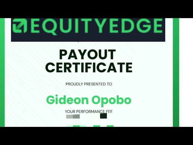 EQUITY EDGE Funded Account Withdrawal process, Getting a payout