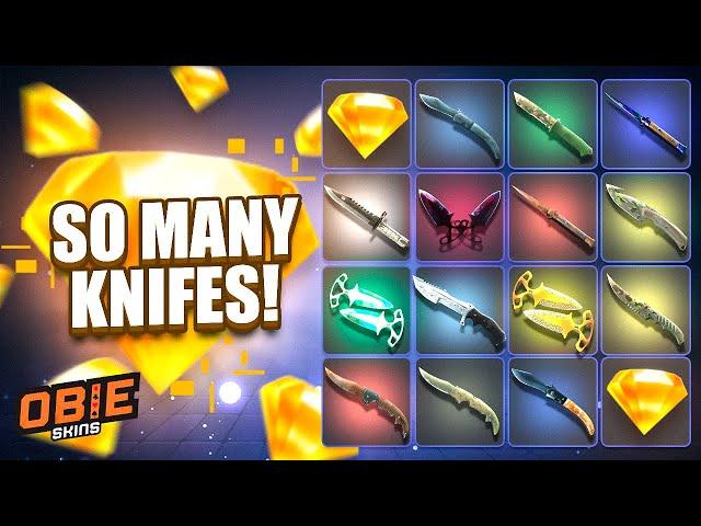 I UNBOXED A CRAZY AMOUNT OF CS2 KNIFES! (CSGOGEM)