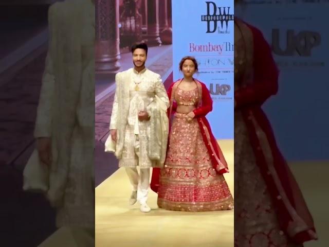 Ankita lokhande and Vicky jain at ramp walk ️‍