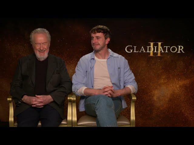 Gladiator 2 - Generic Interviews | Ridley Scott and the cast are interviewed.