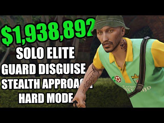 GTA Online Cayo Perico Heist- Stealth Guard Disguise Approach SOLO Elite $1,938,892