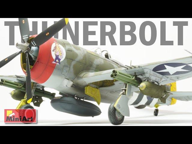 Miniart's Brand New P-47D-25RE Thunderbolt (BASIC) | Full Build | 4K