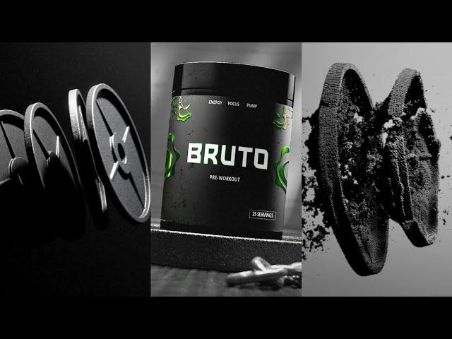 Bruto Gym Supplement | Cinema 4D Product Animation