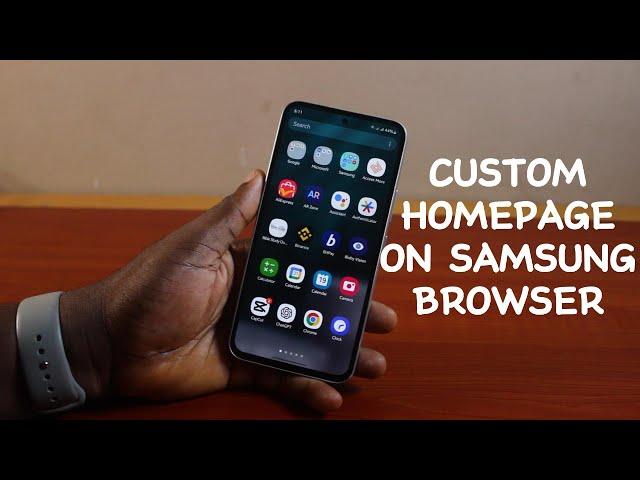 How to Set or Change Custom Homepage on Samsung Internet Browser