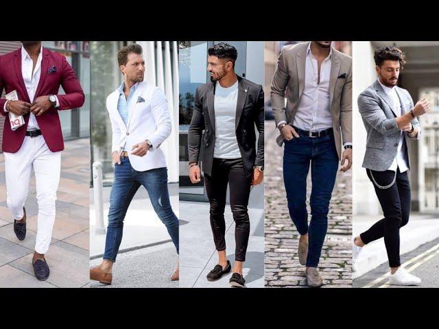 How to Dashing Dress up Blazer Jacket with Jeans Lookbook for Men's | Men's Stylish Fashion 2022