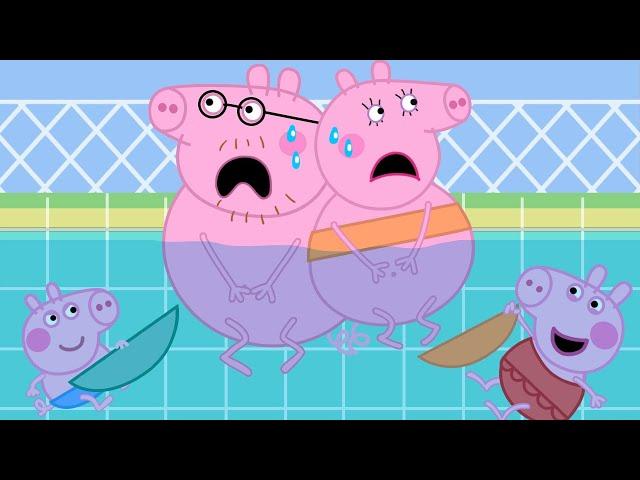 Peppa and George stole underwear a pool? | Peppa Pig Funny Animation