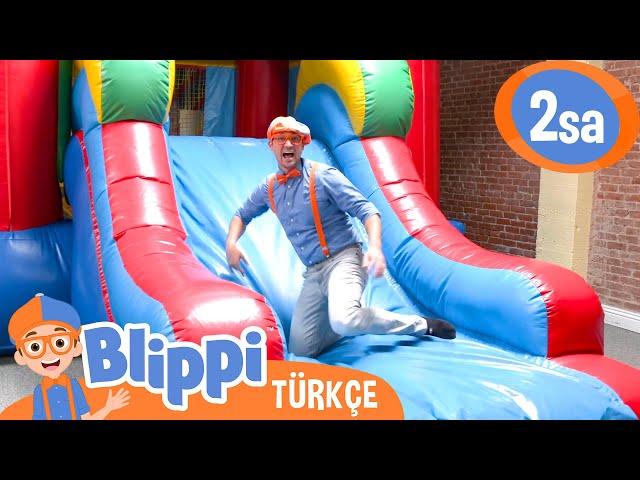 Blippi Kapalı Bir Oyun Parkını Ziyaret Ediyor  | Blippi Türkçe - Çocuklar için Eğitici Videolar