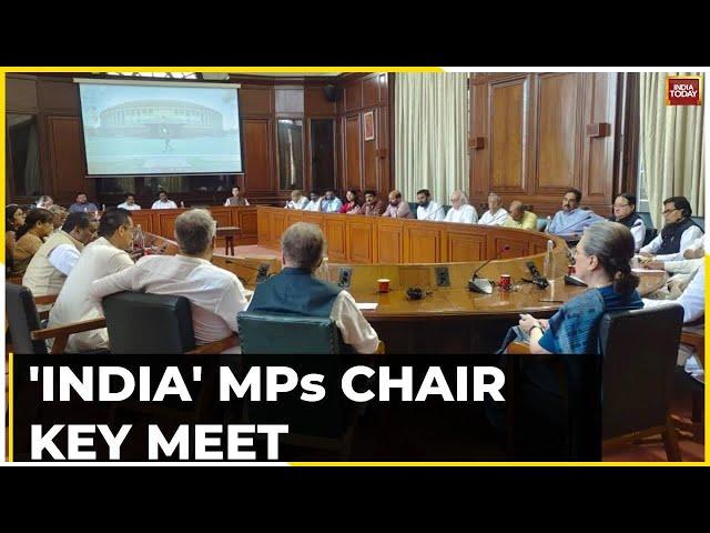 'INDIA' MPs Chair Key Meet Before Parliament Session, MPs Brief Floor Leaders On Manipur Situation