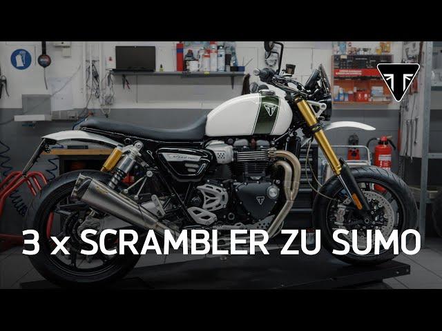 3 neue Umbauten - Triumph 1200 Scrambler zur Super Moto