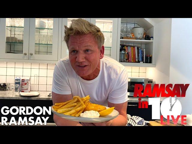 Gordon Ramsay Attempts To Make Fish & Chips at Home in 10 Minutes | Ramsay in 10