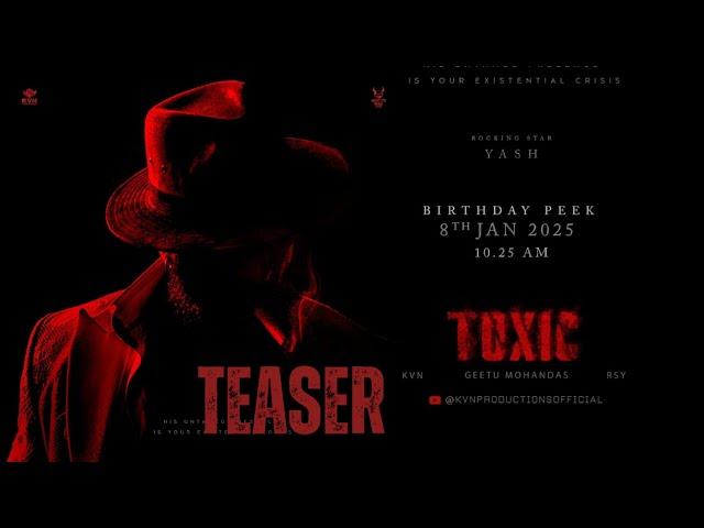 Toxic | Concept Teaser | Rocking Star Yash | Geethu Mohandas | Kiara Advani | KVN Productions |