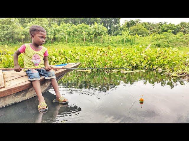 Best Amazing Fishing By Hook In River | Smart Boy Catching Fish With Bamboo Tools Hook Trap 2023