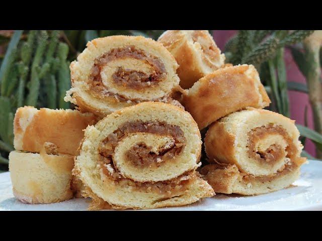 How to make apple roll cake/ Basic roll cake recipe/Easy roll cake/Melt in your mouth 