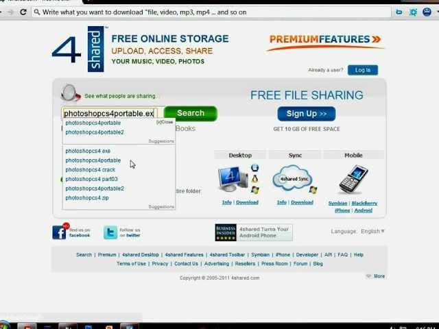 how to download from 4shared.com for free