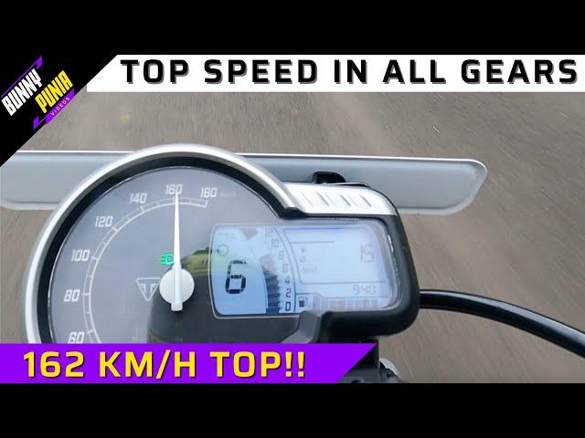 Triumph Speed 400 top speed in all gears!! See what it can do in 6th gears