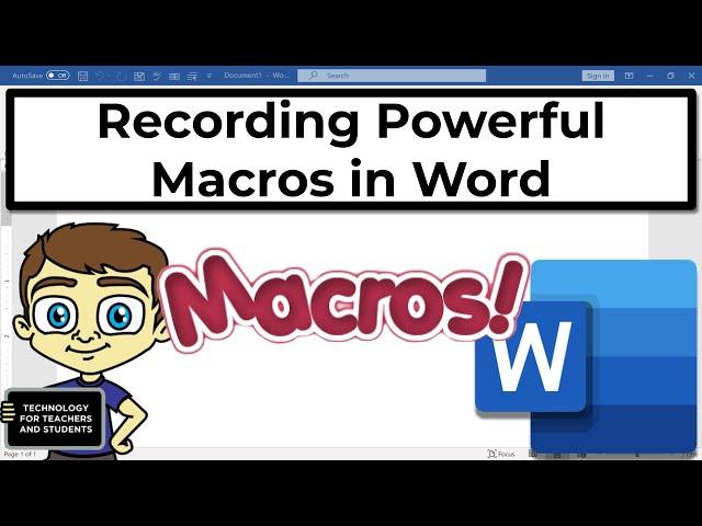 Recording Powerful Macros in Microsoft Word