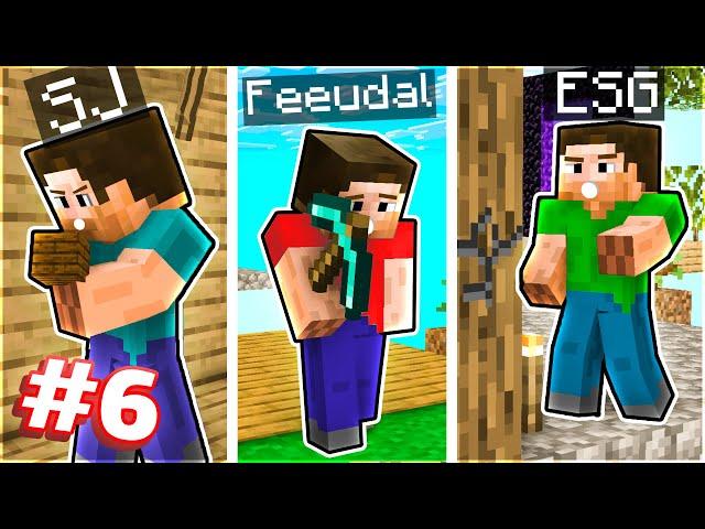 مسابقه قایق رانی روی ابرا  | SKYBlock #6