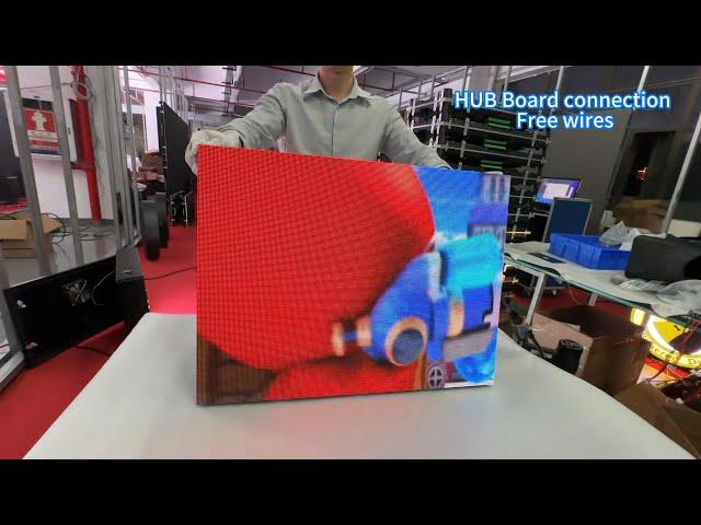 Hub board connection,free wires led display #IndoorLEDDisplay #LEDIndoorDisplay #IndoorLEDBillboards