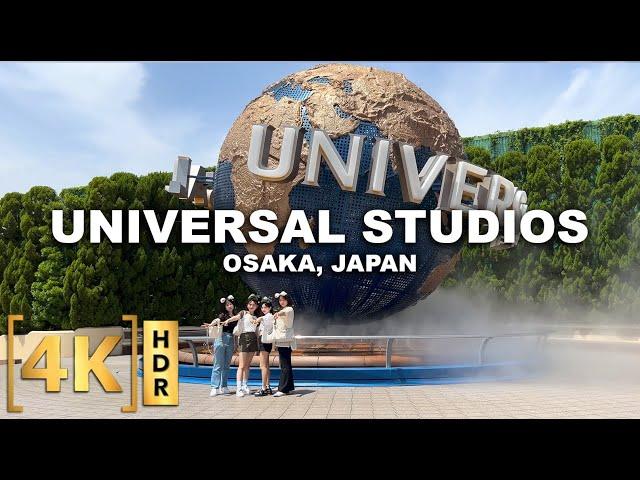 Full Walking Tour at Universal Studios Japan & Super Nintendo World | 2023 Theme Park | 4K HDR Osaka