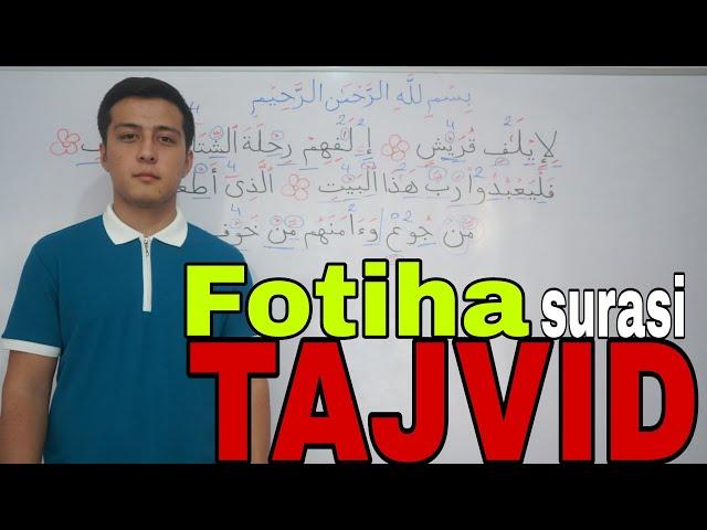 Fotiha surasidagi TAJVID qoidalari va E'tibor berishimiz kerak boʻlgan joylar