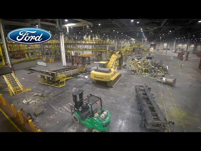 Ford Michigan Assembly Plant Time-Lapse – Changeover to 2019 Ranger Production Line