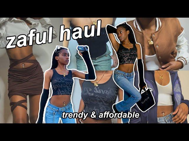 ZAFUL HAUL  buying trendy clothes from ZAFUL!  (affordable clothing try on haul)